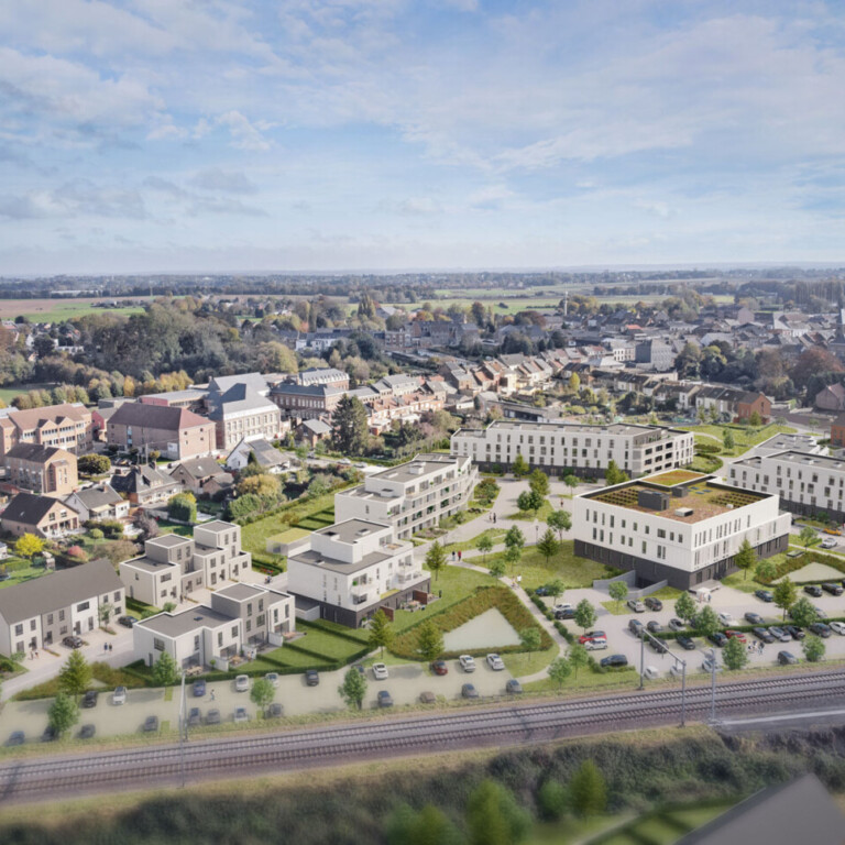 Quartier renaissance alimenté par réseau de chaleur biométhanisation Fleurus